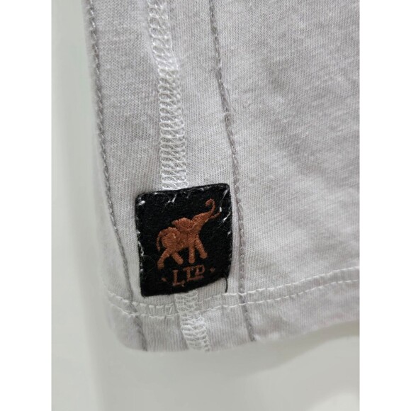 TRUNK LTD BRUCE SPRINGTEEN V-NECK GREY BAND TEE T-SHIRT TOP BORN IN USA WOMEN M - Picture 6 of 9